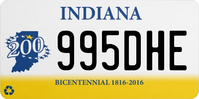 IN license plate 995DHE