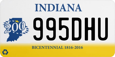 IN license plate 995DHU