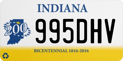 IN license plate 995DHV