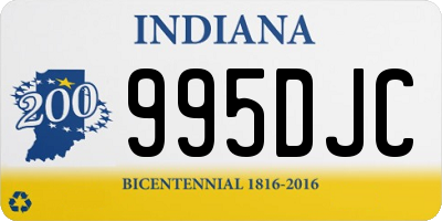 IN license plate 995DJC