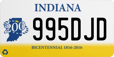 IN license plate 995DJD