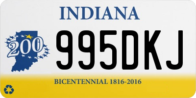 IN license plate 995DKJ