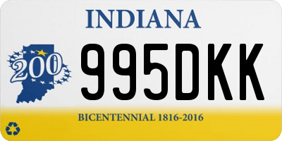 IN license plate 995DKK