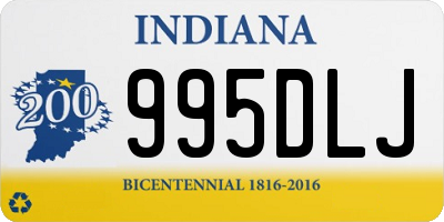 IN license plate 995DLJ