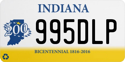 IN license plate 995DLP