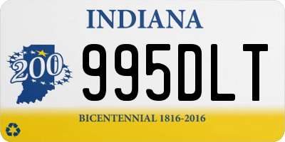 IN license plate 995DLT