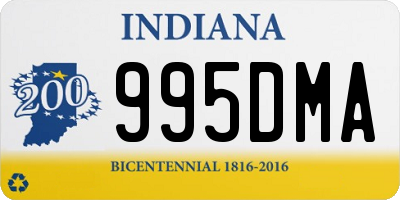 IN license plate 995DMA