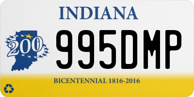 IN license plate 995DMP