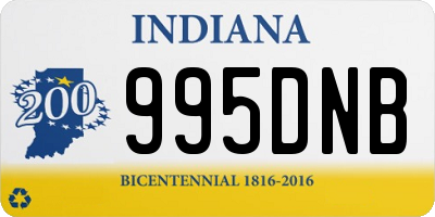 IN license plate 995DNB