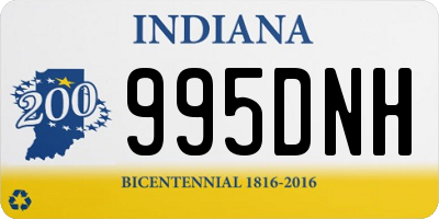 IN license plate 995DNH