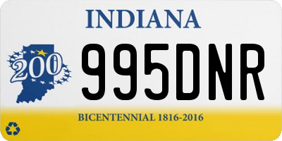 IN license plate 995DNR