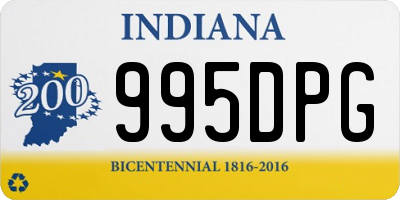 IN license plate 995DPG