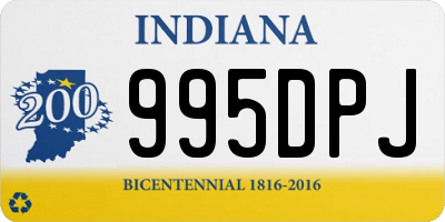 IN license plate 995DPJ