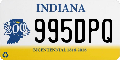 IN license plate 995DPQ