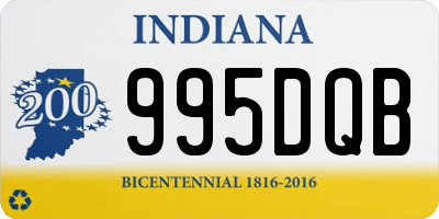 IN license plate 995DQB