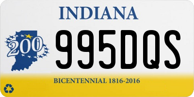 IN license plate 995DQS