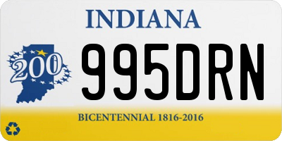 IN license plate 995DRN