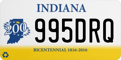 IN license plate 995DRQ