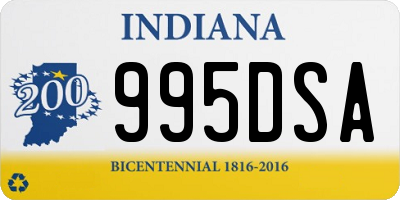 IN license plate 995DSA