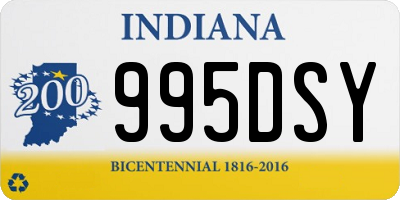 IN license plate 995DSY