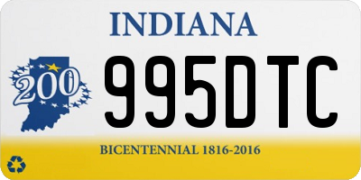 IN license plate 995DTC