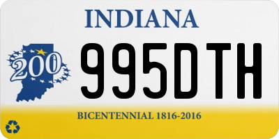 IN license plate 995DTH