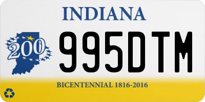 IN license plate 995DTM