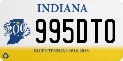 IN license plate 995DTO