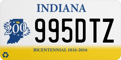 IN license plate 995DTZ