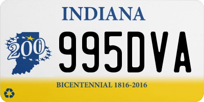 IN license plate 995DVA