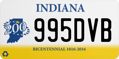 IN license plate 995DVB