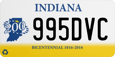 IN license plate 995DVC