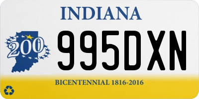 IN license plate 995DXN