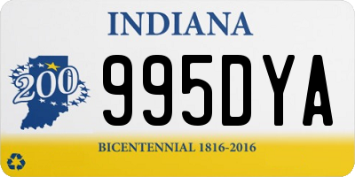 IN license plate 995DYA