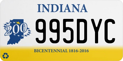 IN license plate 995DYC