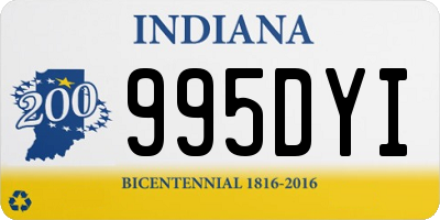 IN license plate 995DYI