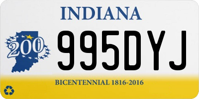 IN license plate 995DYJ