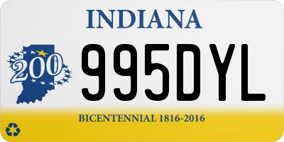 IN license plate 995DYL