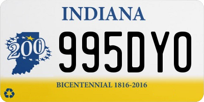 IN license plate 995DYO