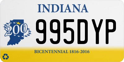 IN license plate 995DYP