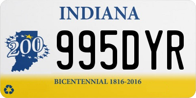 IN license plate 995DYR