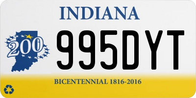 IN license plate 995DYT