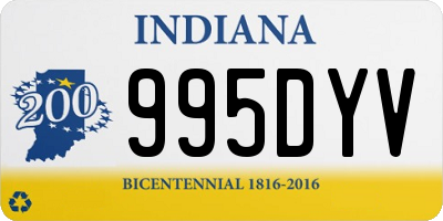 IN license plate 995DYV