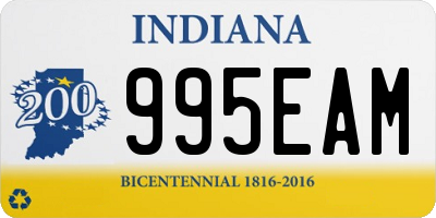 IN license plate 995EAM