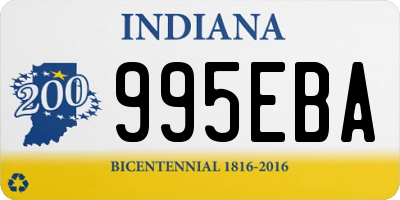 IN license plate 995EBA