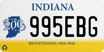 IN license plate 995EBG