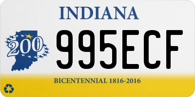 IN license plate 995ECF