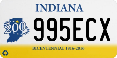 IN license plate 995ECX