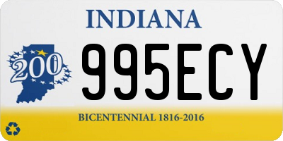 IN license plate 995ECY