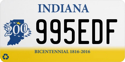 IN license plate 995EDF